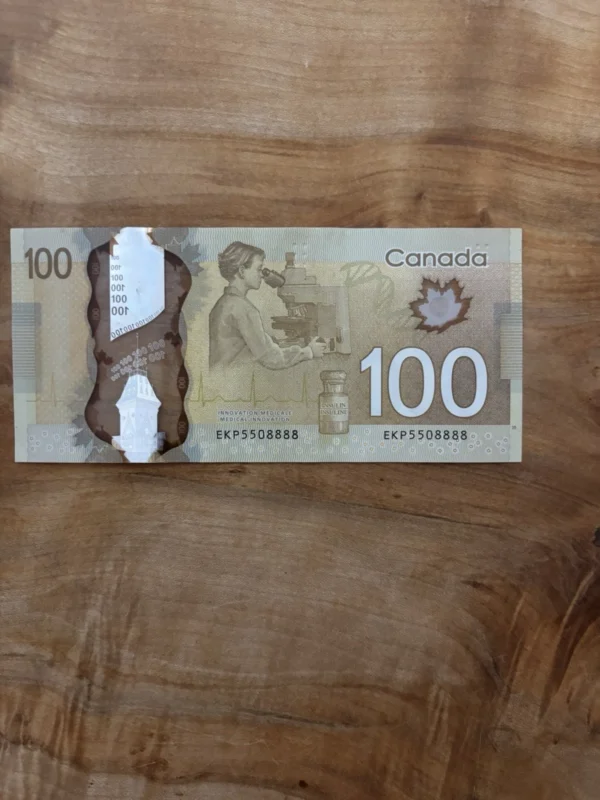 canadian 100 dollar bill